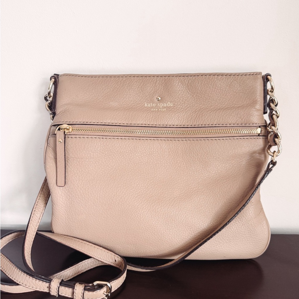 Kate Spade Cobble Hill Ellen Tan Leather Crossbody Bag